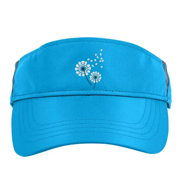 Bichon Frise Flower Fly Dandelion Funny Dog Lover Adult Drive Performance Visor