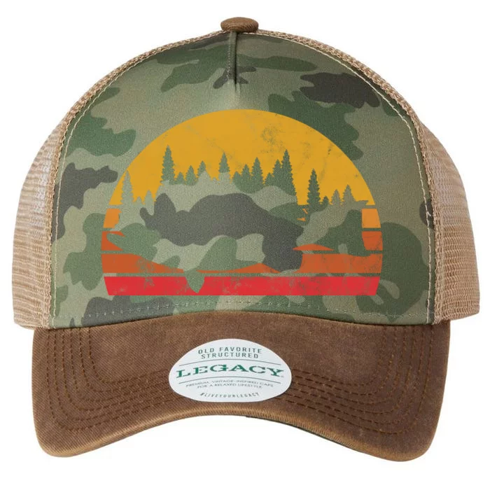 Bass Fishing Forest Sunset Legacy Tie Dye Trucker Hat