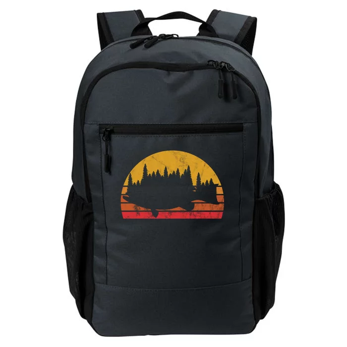 Bass Fishing Forest Sunset Daily Commute Backpack