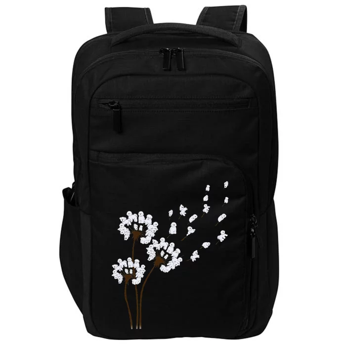 Bichon Frise Flower Fly Dandelion Funny Dog Lovers Women Impact Tech Backpack