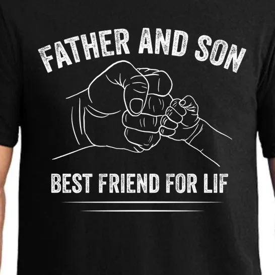 Best Friends For Life Father Son Fist Bump FatherS Day Dad Gift Pajama Set