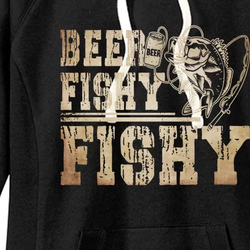 Beer Fishy Fishy Funny Fishing Gift Women's Fleece Hoodie