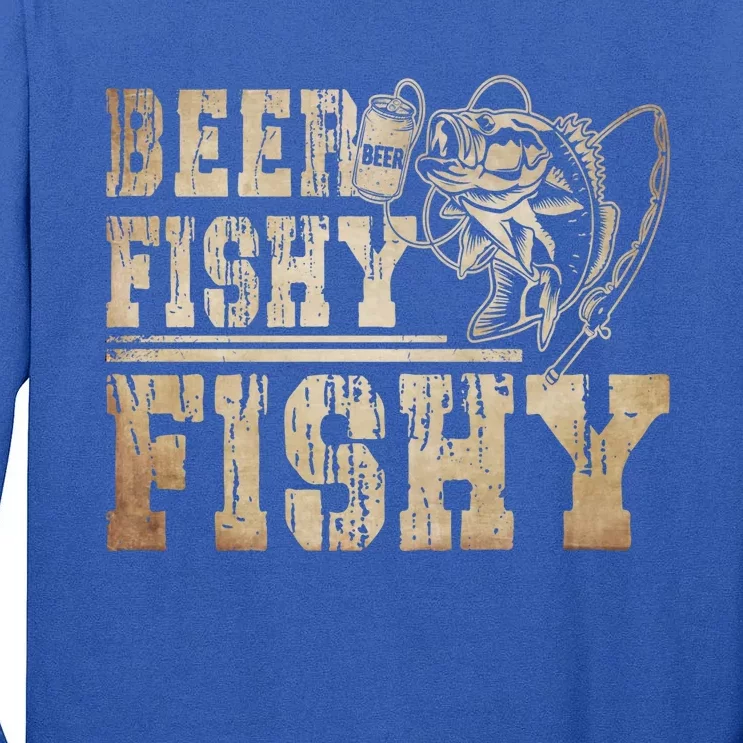 Beer Fishy Fishy Funny Fishing Gift Tall Long Sleeve T-Shirt