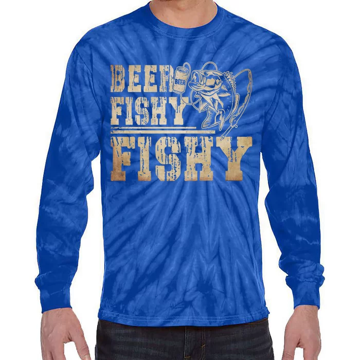 Beer Fishy Fishy Funny Fishing Gift Tie-Dye Long Sleeve Shirt