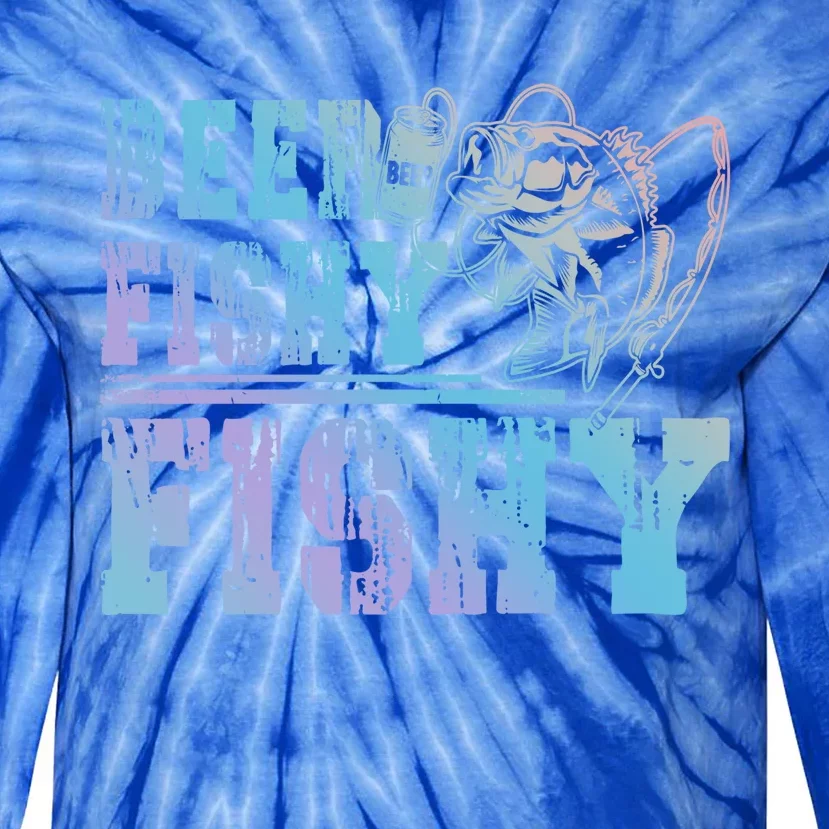 Beer Fishy Fishy Funny Fishing Gift Tie-Dye Long Sleeve Shirt