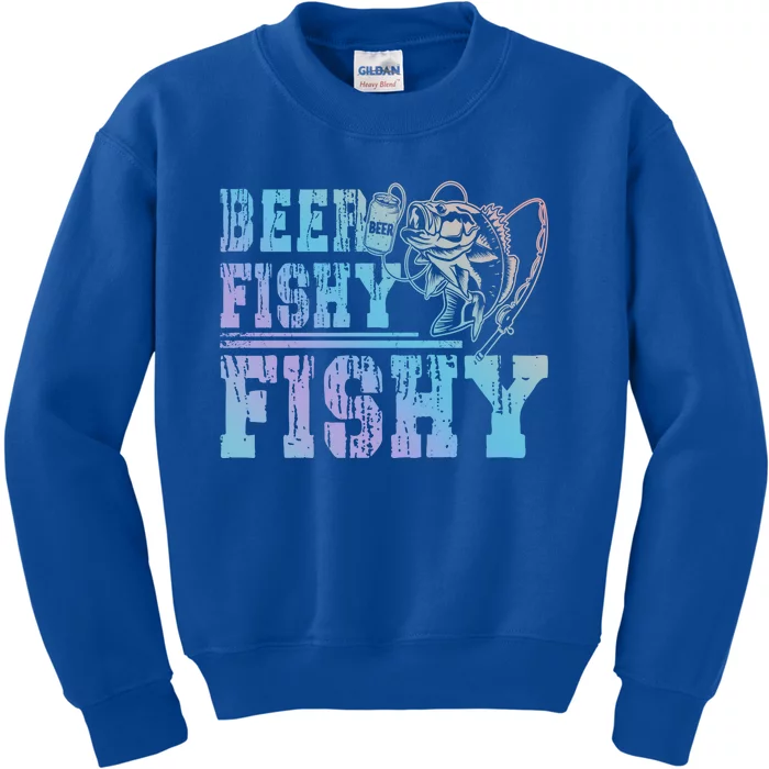 Beer Fishy Fishy Funny Fishing Gift Kids Sweatshirt