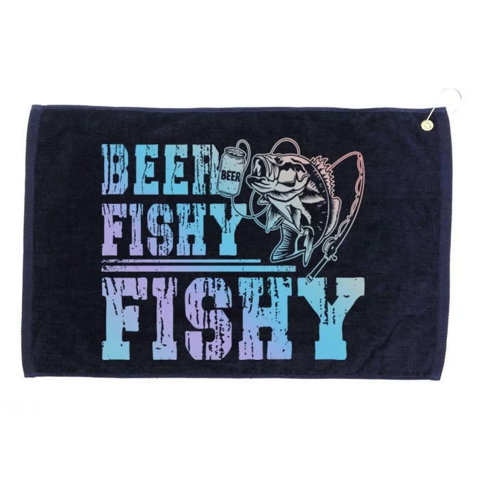 Beer Fishy Fishy Funny Fishing Gift Grommeted Golf Towel