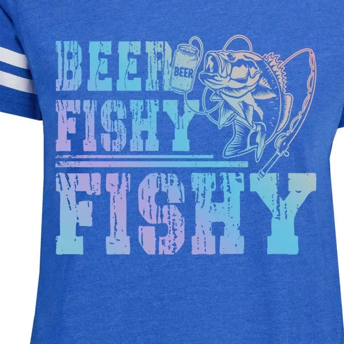 Beer Fishy Fishy Funny Fishing Gift Enza Ladies Jersey Football T-Shirt