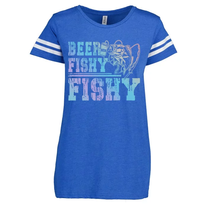 Beer Fishy Fishy Funny Fishing Gift Enza Ladies Jersey Football T-Shirt