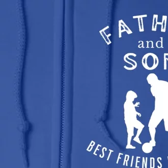 Best Friends For Life Father Son Playing Football Fathersday Cute Gift Full Zip Hoodie