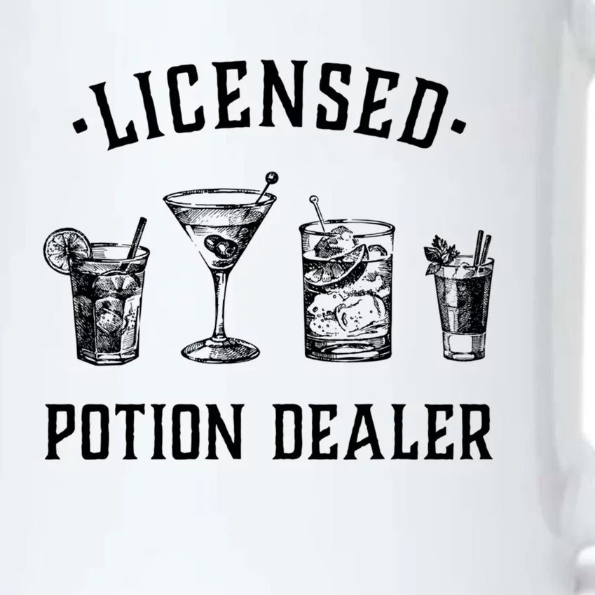 Bartender Funny Gift Licensed Potion Dealer Funny Gift Cocktail Art Funny Gift Black Color Changing Mug