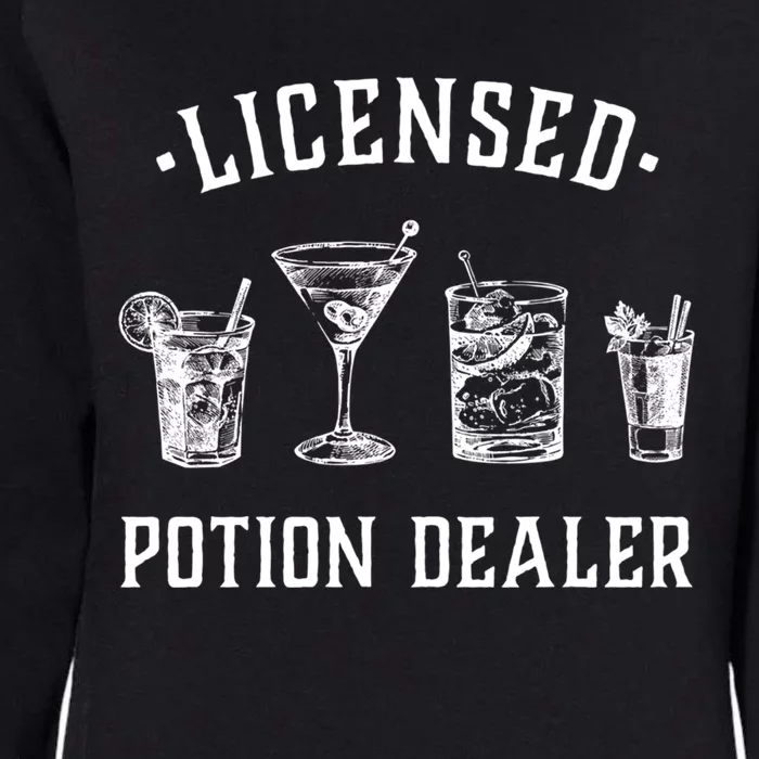 Bartender Funny Gift Licensed Potion Dealer Funny Gift Cocktail Art Funny Gift Womens California Wash Sweatshirt