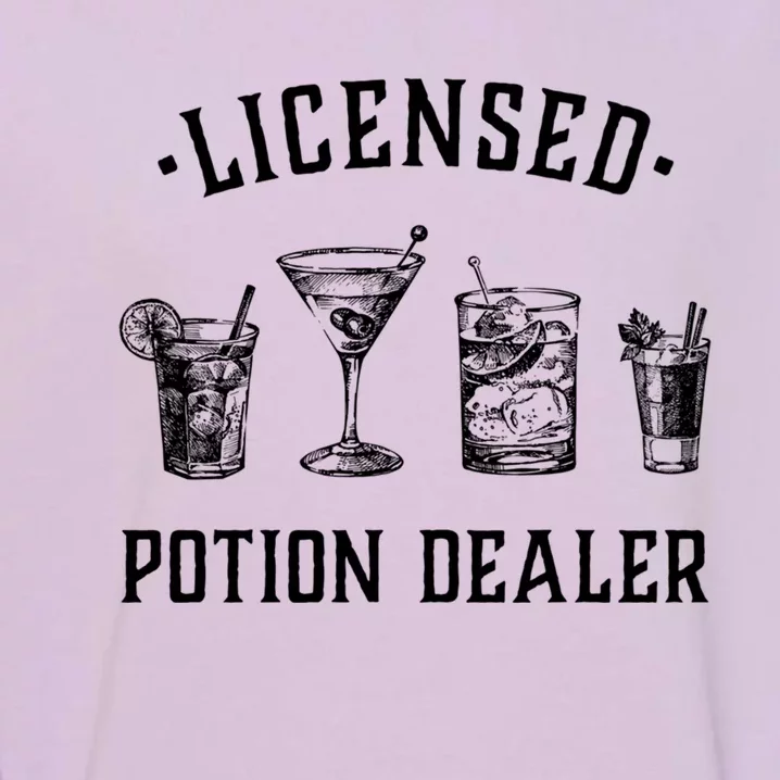 Bartender Funny Gift Licensed Potion Dealer Funny Gift Cocktail Art Funny Gift Garment-Dyed Sweatshirt