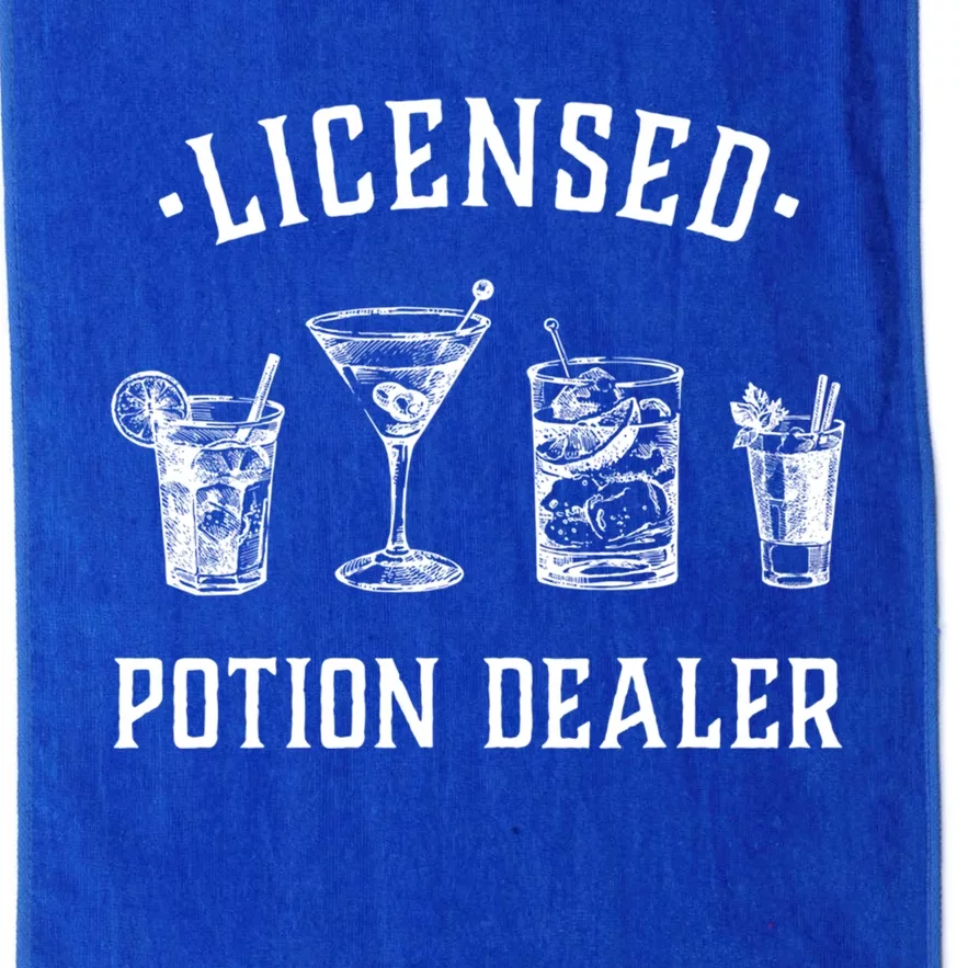 Bartender Funny Gift Licensed Potion Dealer Funny Gift Cocktail Art Funny Gift Platinum Collection Golf Towel