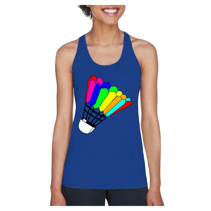 Badminton Fan Gift Women's Racerback Tank