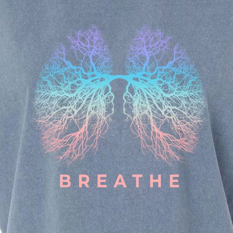 Breathe Funny Gift Tree Lungs Of Nature Just Breathe Tree Of Life Gift Garment-Dyed Women's Muscle Tee