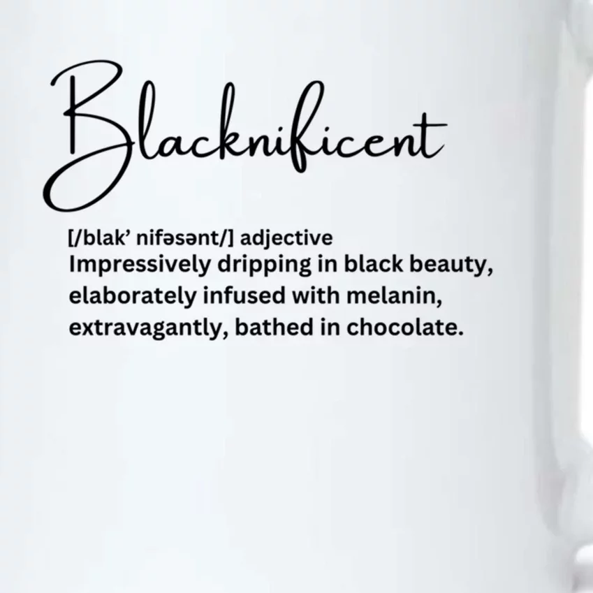 Blacknificent Funny Gift Black Color Changing Mug