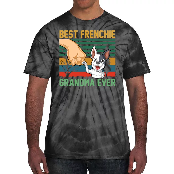 Best Frenchie Grandma Ever Tie-Dye T-Shirt