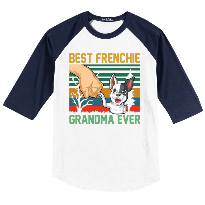 Best Frenchie Grandma Ever Baseball Sleeve Shirt