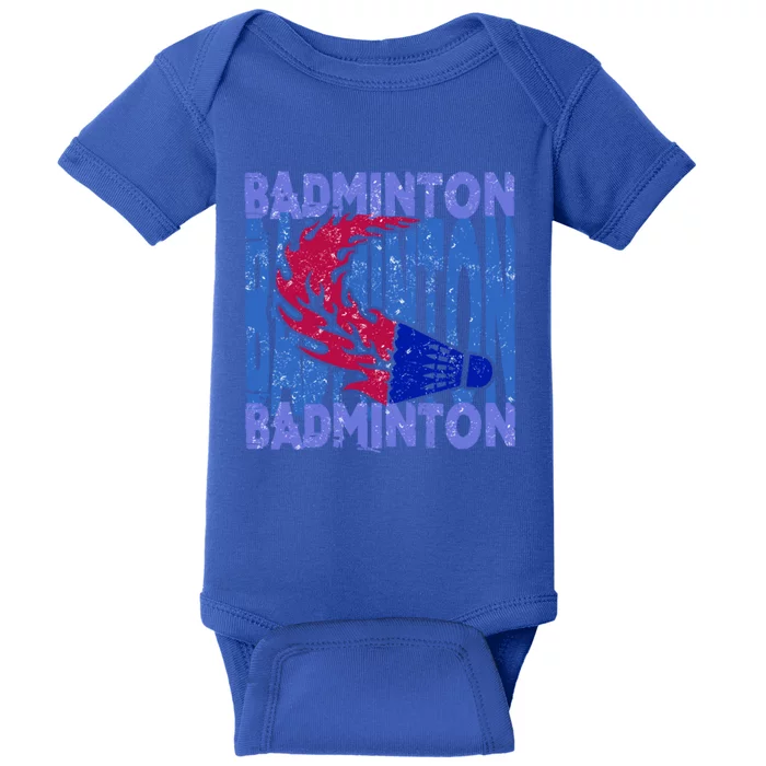 Badminton Funny Gift Baby Bodysuit