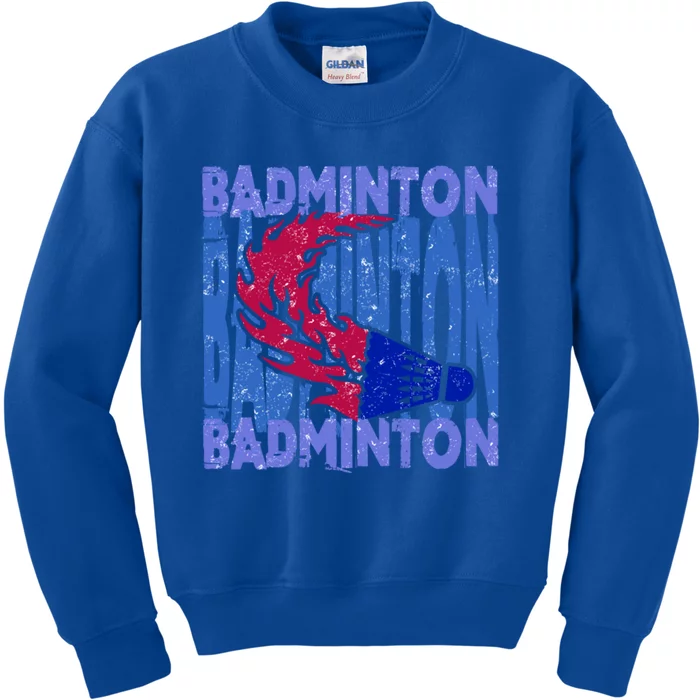 Badminton Funny Gift Kids Sweatshirt