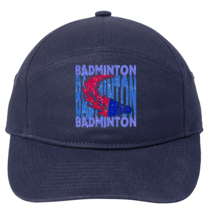 Badminton Funny Gift 7-Panel Snapback Hat