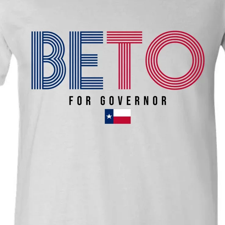 Beto For Governor Texas Flag V-Neck T-Shirt