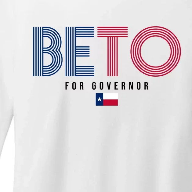 Beto For Governor Texas Flag Womens CVC Long Sleeve Shirt