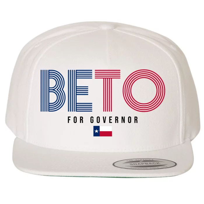 Beto For Governor Texas Flag Wool Snapback Cap