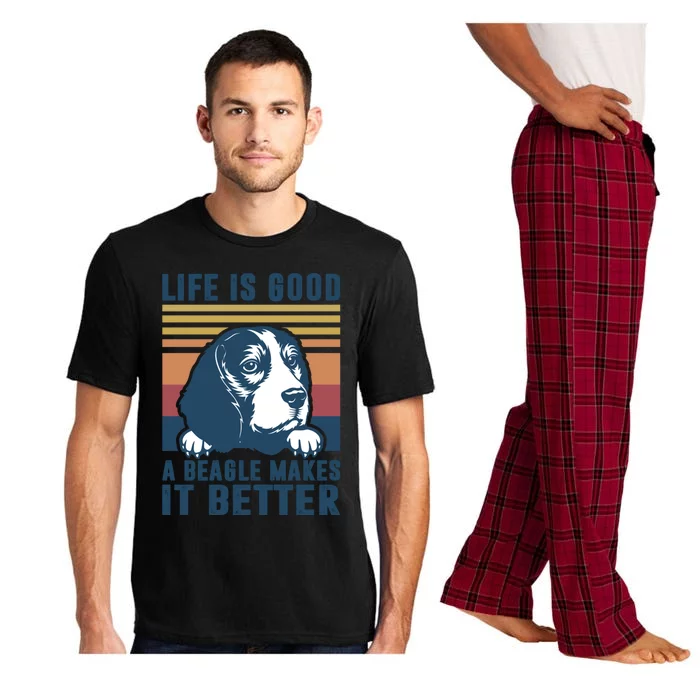 Beagle Funny Gift Beagle Dog Mom Dad Beagle Gift Pajama Set