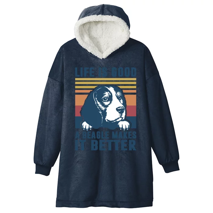 Beagle Funny Gift Beagle Dog Mom Dad Beagle Gift Hooded Wearable Blanket