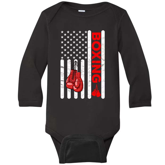 Boxing Funny Gift Training Sports Team Cool Teenager Gift Baby Long Sleeve Bodysuit