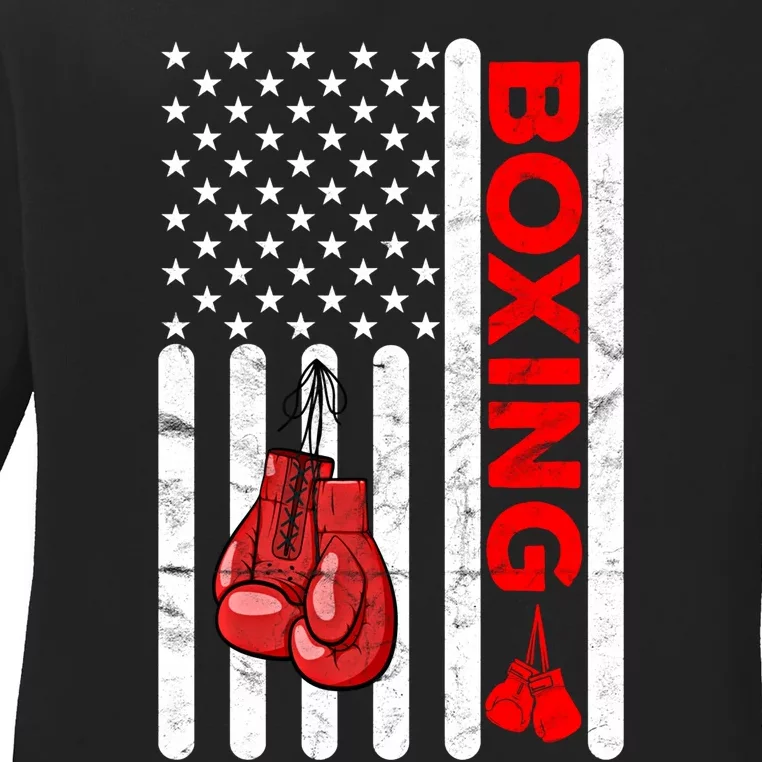 Boxing Funny Gift Training Sports Team Cool Teenager Gift Ladies Long Sleeve Shirt