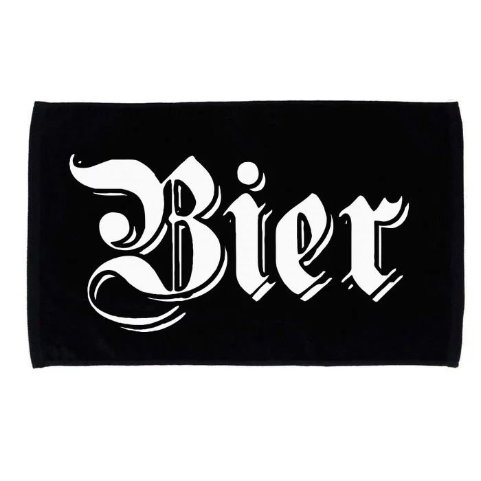 Bier Funny German Beer For Oktoberfest Microfiber Hand Towel