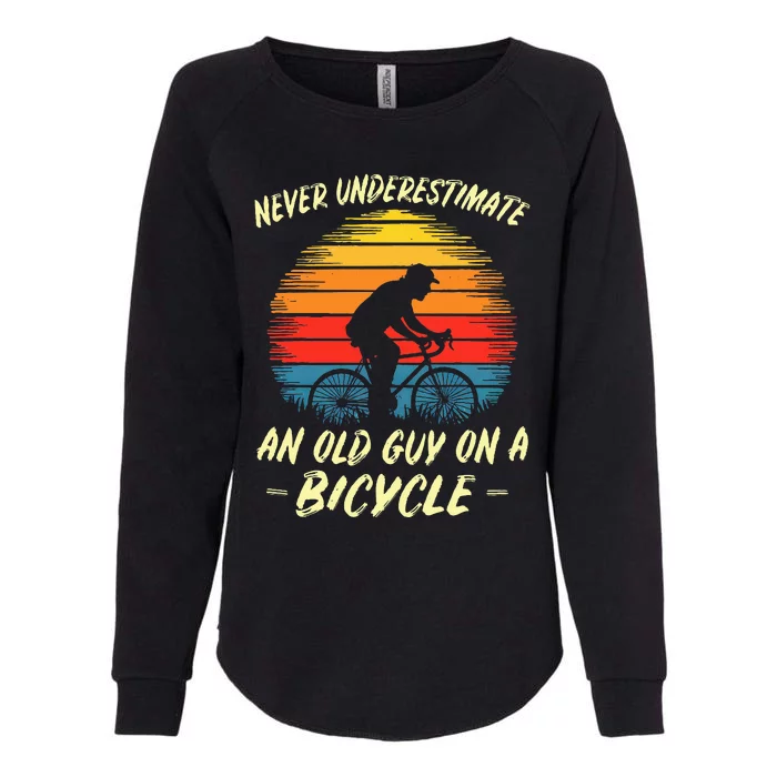 Bicycle Fathersday Grandpa Outdoor Cyclist Womens California Wash Sweatshirt