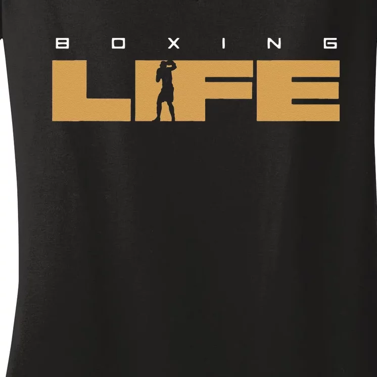 Boxing Funny Gift Women's V-Neck T-Shirt