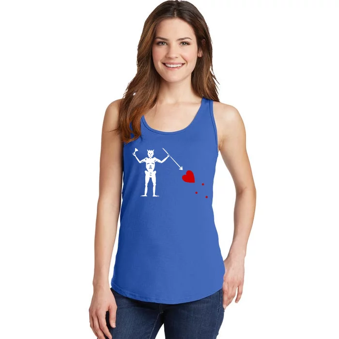 Blackbeard Flag Gift Jolly Roger Skull And Crossbones Ladies Essential Tank