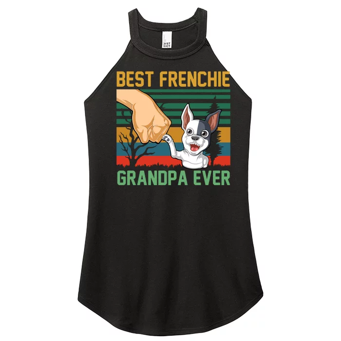 Best Frenchie Grandpa Ever Women’s Perfect Tri Rocker Tank