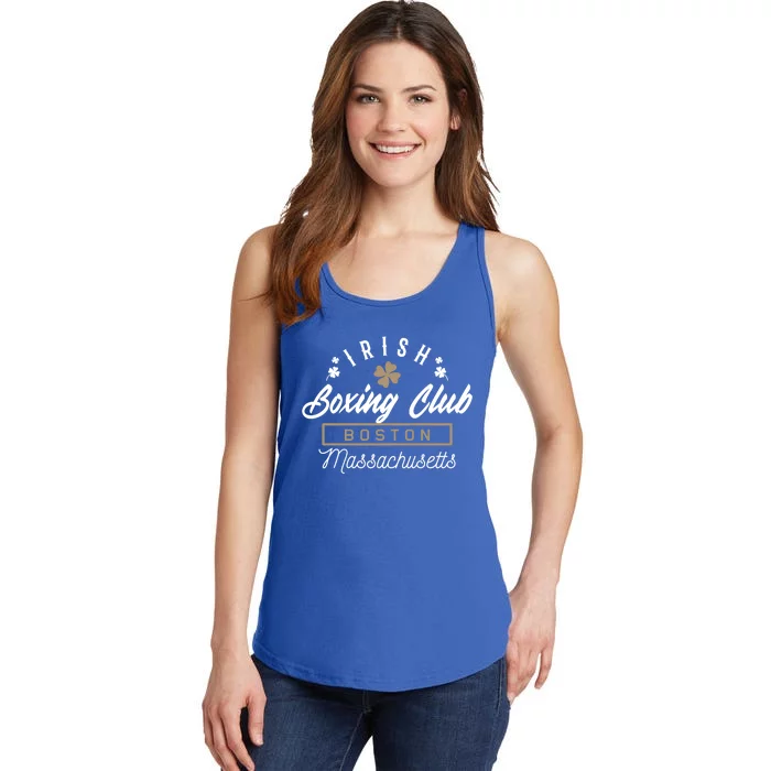 Boston Fighting Gift Design Irish Boxing Gift Idea Gift Ladies Essential Tank