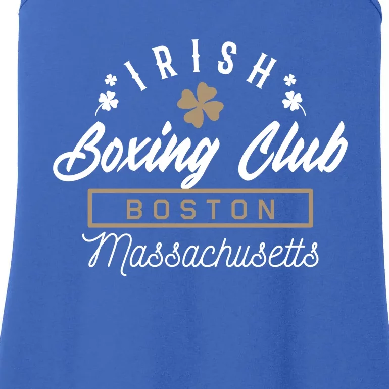 Boston Fighting Gift Design Irish Boxing Gift Idea Gift Ladies Essential Tank