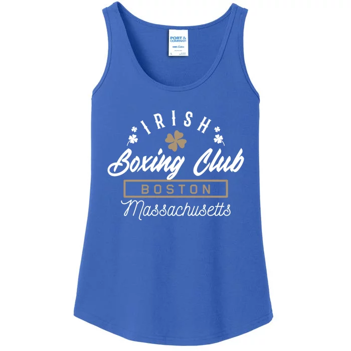 Boston Fighting Gift Design Irish Boxing Gift Idea Gift Ladies Essential Tank