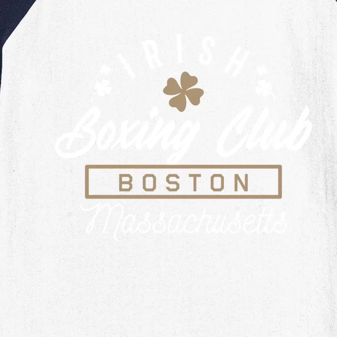 Boston Fighting Gift Design Irish Boxing Gift Idea Gift Baseball Sleeve Shirt