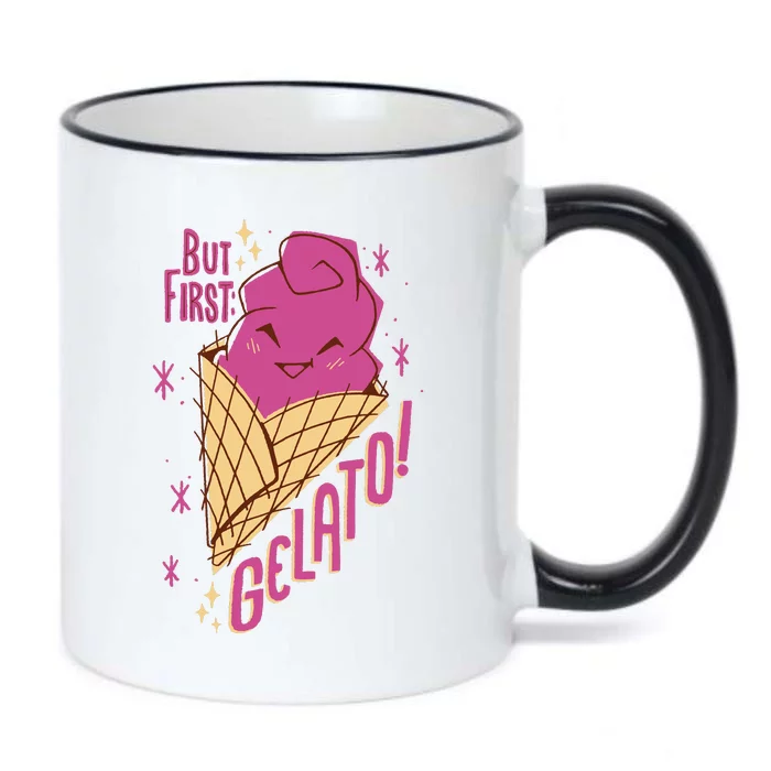 But First Gelato Cute Black Color Changing Mug