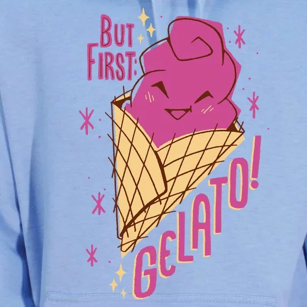 But First Gelato Cute Unisex Surf Hoodie