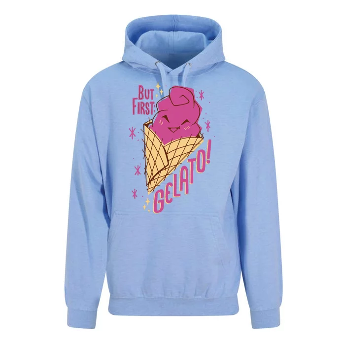 But First Gelato Cute Unisex Surf Hoodie