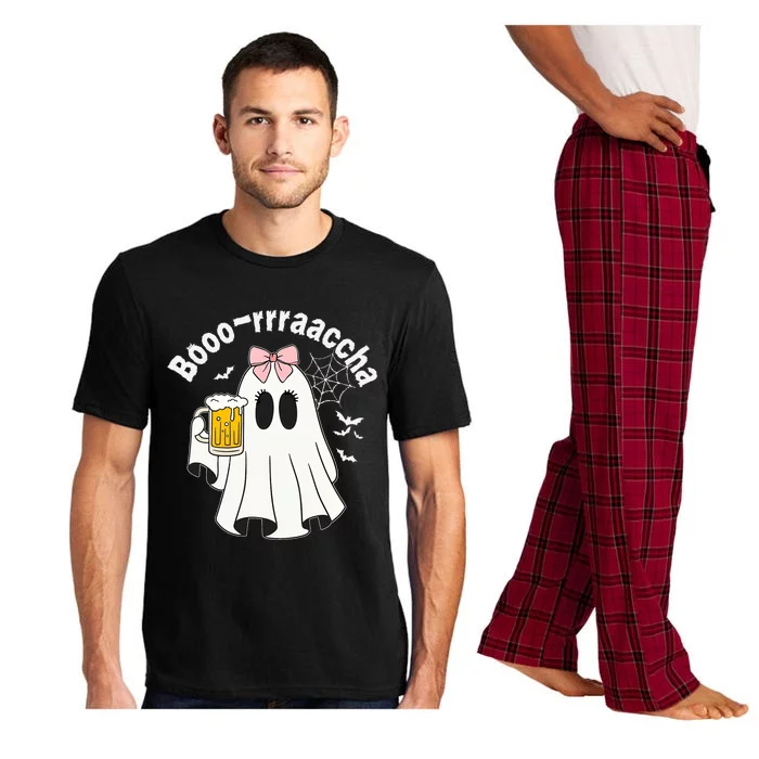 Booracha Funny Halloween Ghost Beer Design Borracha Pajama Set