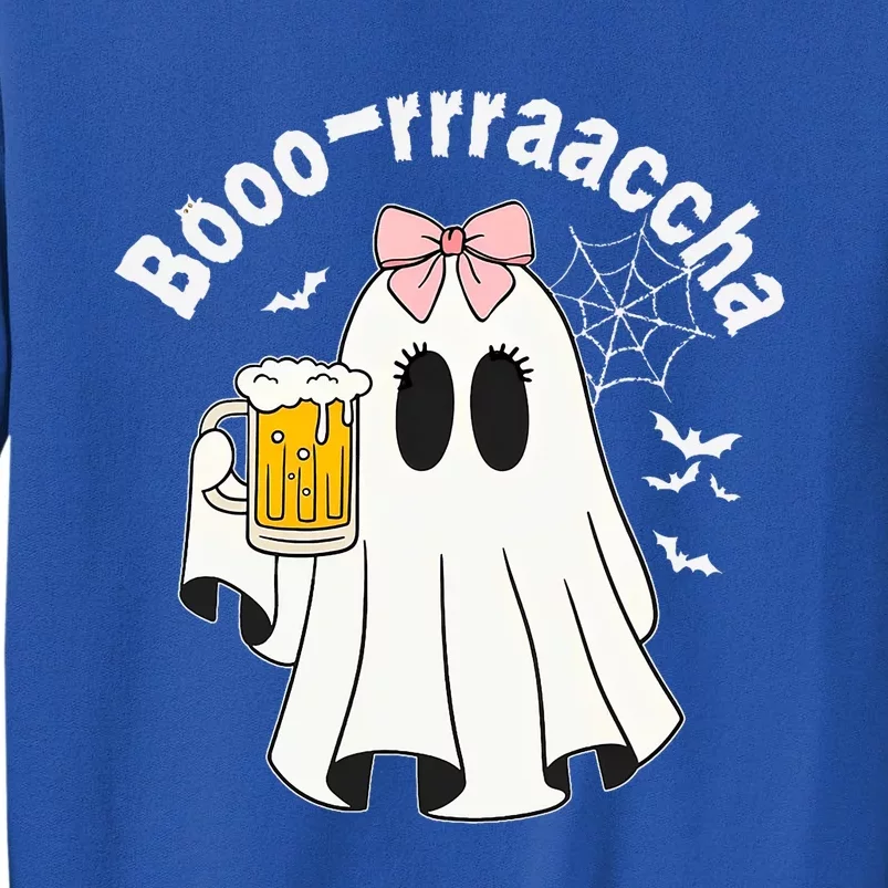 Booracha Funny Halloween Ghost Beer Design Borracha Sweatshirt