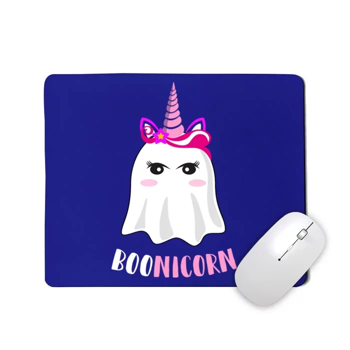 Boonicorn Funny Halloween Unicorn Ghost Pun Joke Gift Cool Gift Mousepad