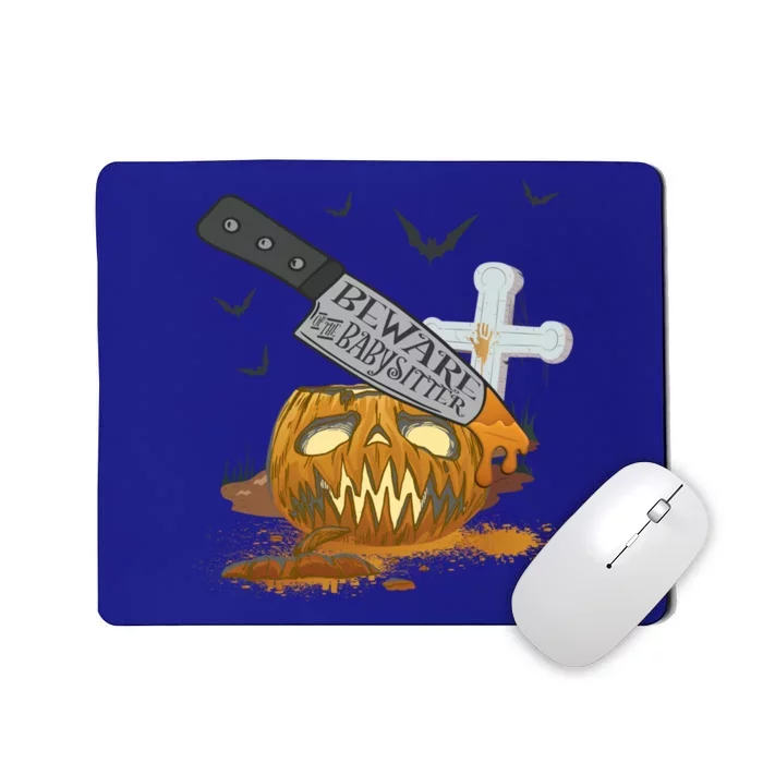 Babysitter Funny Halloween Party Gift Mousepad