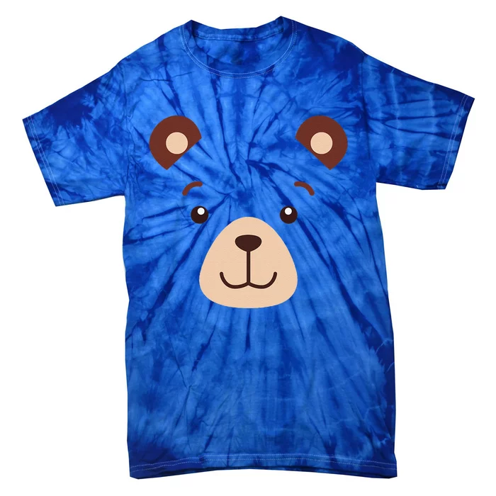 Bear Face Halloween Costume Gift Tie-Dye T-Shirt